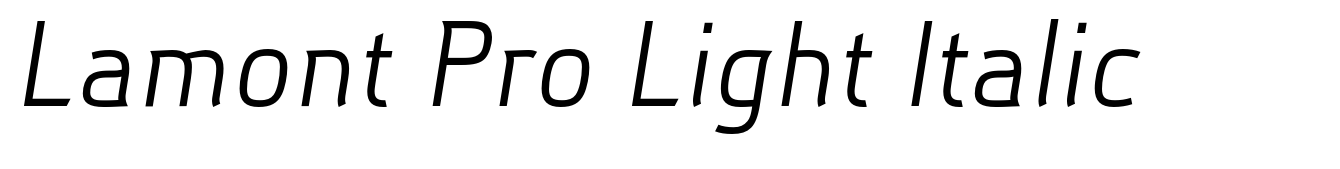 Lamont Pro Light Italic